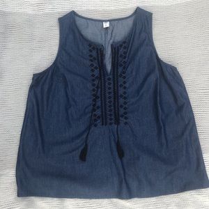 Old navy jean tank top